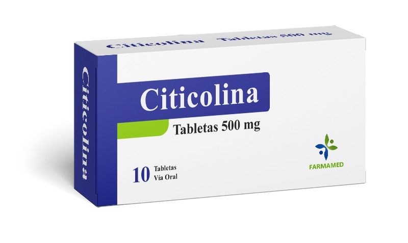 CITICOLINA 500MG X 10 TABLETAS FARMAMED