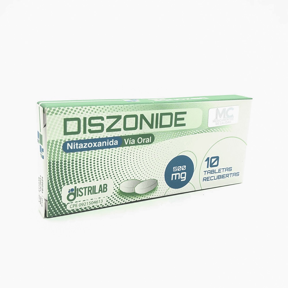 DISZONIDE NITAZOXAN 500MGX10TAB DISTRILAB
