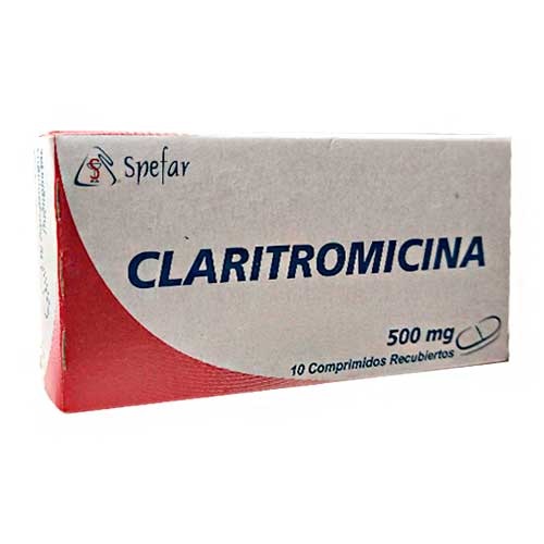 CLARITROMICINA 500MG X 10 COMP SPEFAR