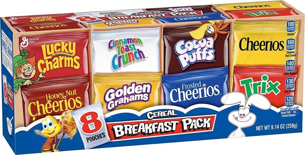 CEREAL BREAKFAST MULTIPACK 8PACK 259G
