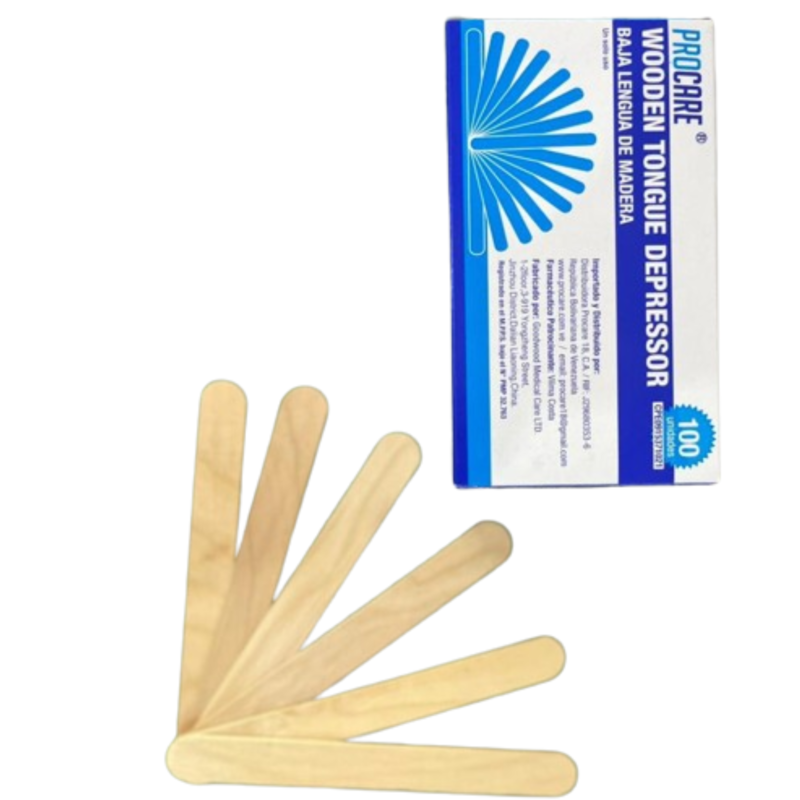 BAJA LENGUA DE MADERA X 100UND PROCARE