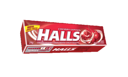 CARAMELOS HALLS CHERRY 25.2GR**