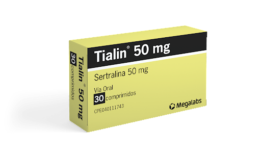TIALIN 50MG X 30 COMP SERTRALINA MEGALABS