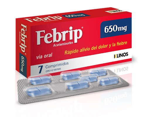 FEBRIP 650MG X 7 COMPRIMIDOS KLINOS