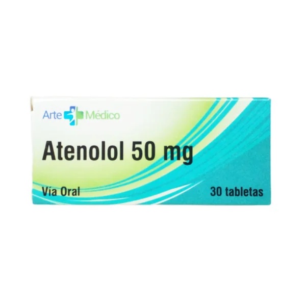 ATENOLOL 50MG x 30 TABLETAS ARTE MEDICO