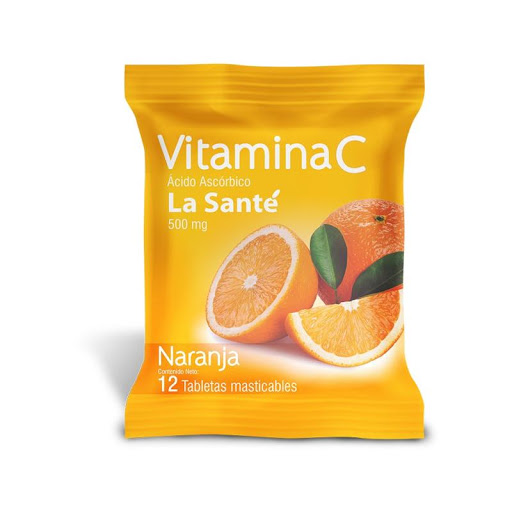 VITAMINA C NARANJA 500MG X 12TAB SOBRE LA SANTE