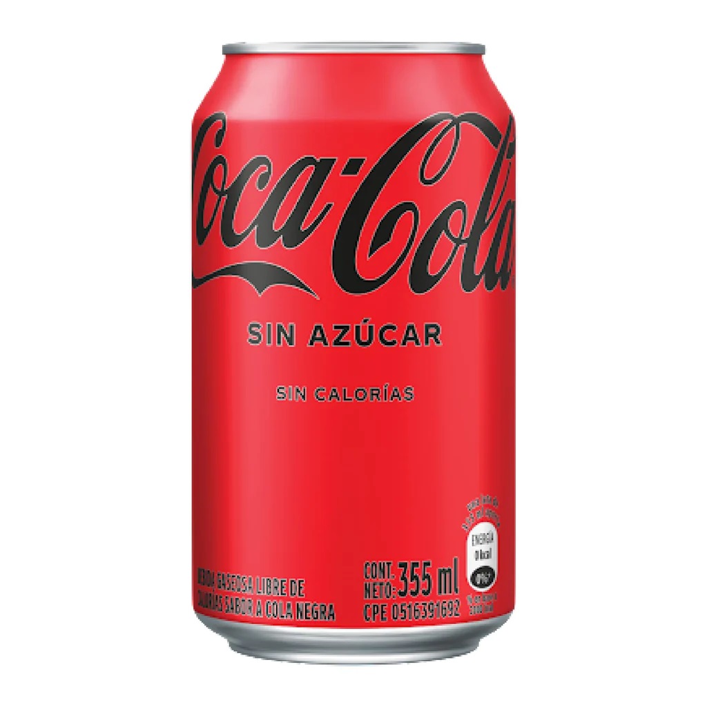 REFRESCO COCA COLA 355ML LATA SIN AZUC