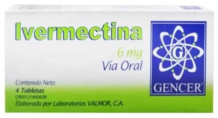 IVERMECTINA 6MG X 4 TABLETAS GENCER