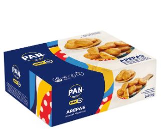AREPITAS DE QUESO PRECOCIDAS 540GR PAN