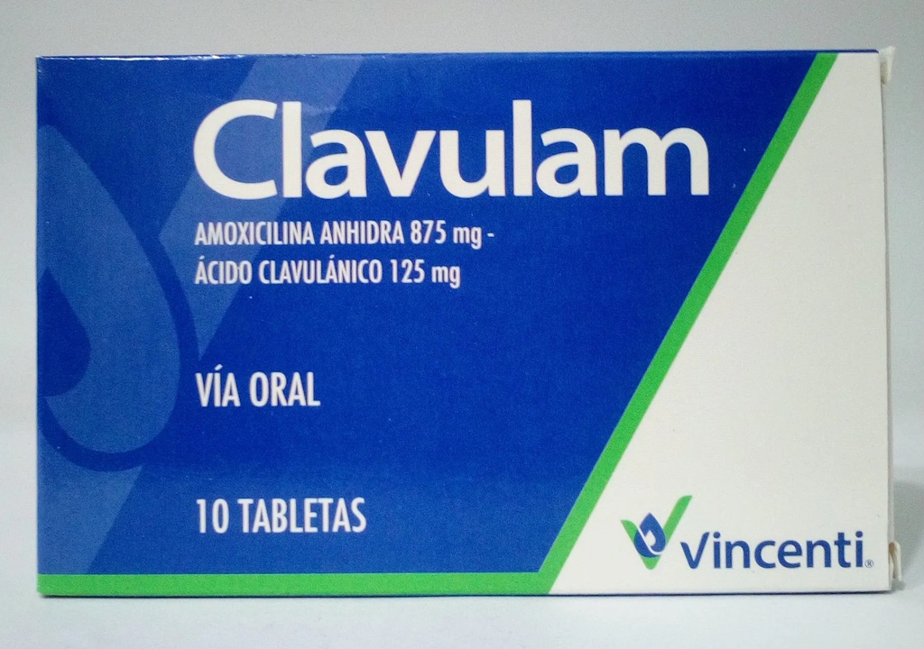 CLAVULAM VINCENTI 875MG 125MG X 10 TABLETAS