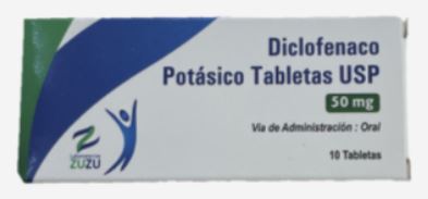 DICLOFENAC POTASICO 50MG X 10 TAB ZUZU