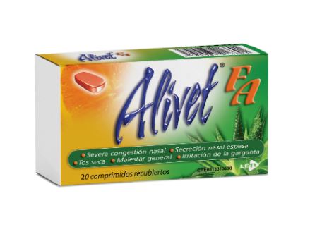 ALIVET FA 650MG 20 COMPRIMIDOS LETI