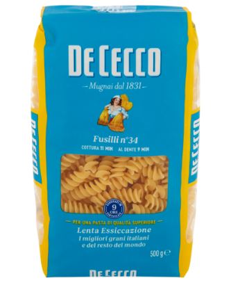 PASTA DE CECCO 500GR FUSILLI