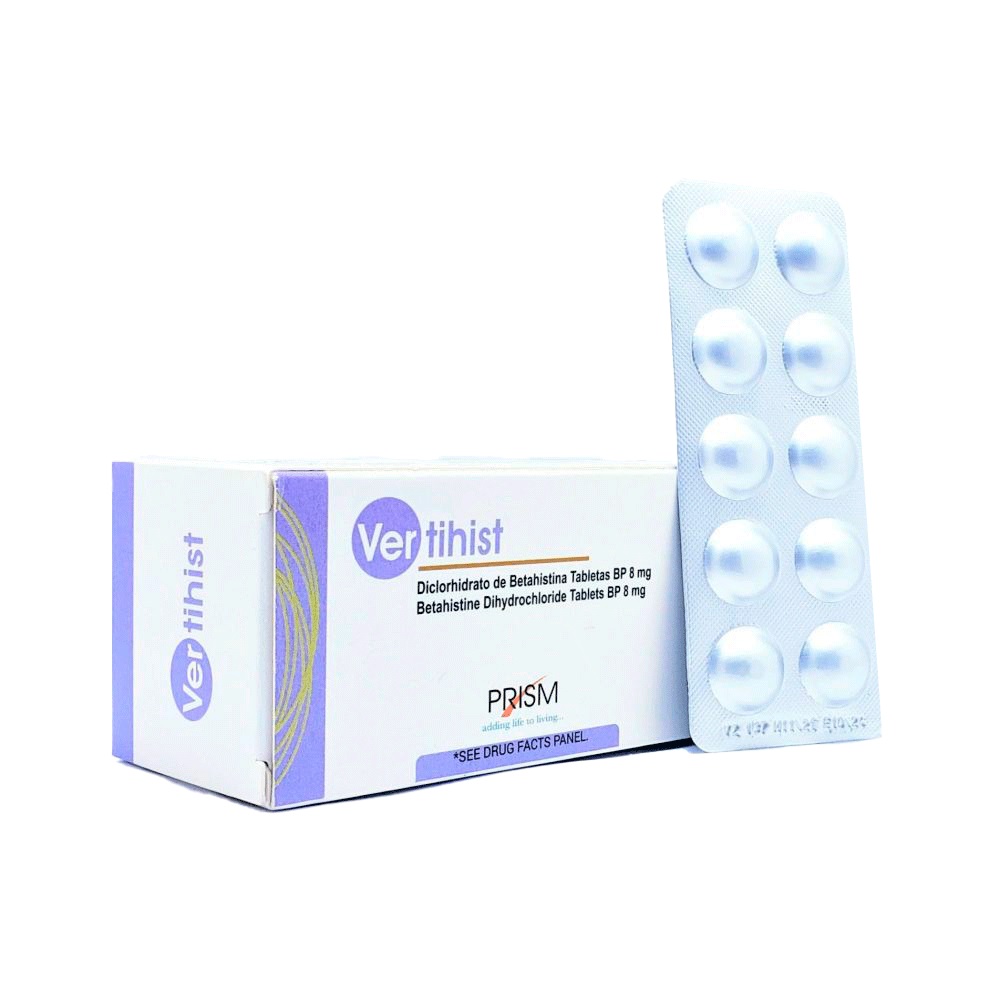 VERTIHIST BETAHISTINA 8MG X 10TAB BLIST PRISM