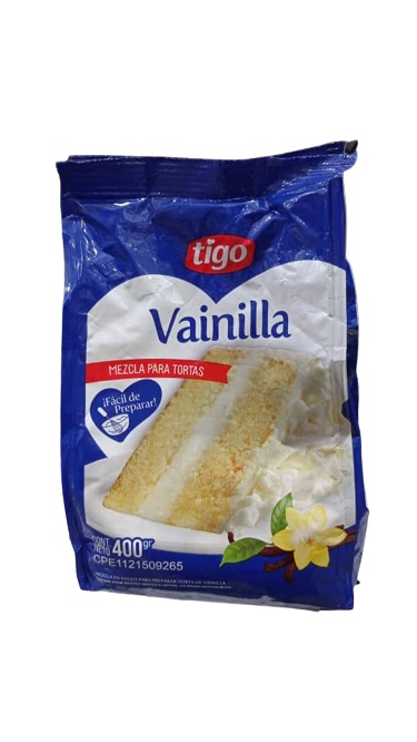 MEZCLA DE TORTA TIGO 400GR VAINILLA