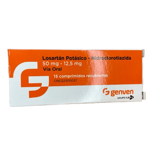 LOSARTAN POT HCT 50MG 12,5MG X 15COMP GENVEN