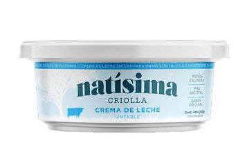 CREMA DE LECHE NATISIMA 250GR CRIOLLA