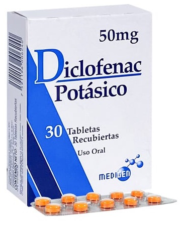DICLOFENAC POTASICO 50MG X 30TAB MEDIGEN