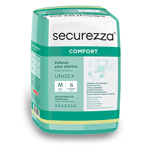 PAÑALES  SECUREZZA 6UND MED COMFORT