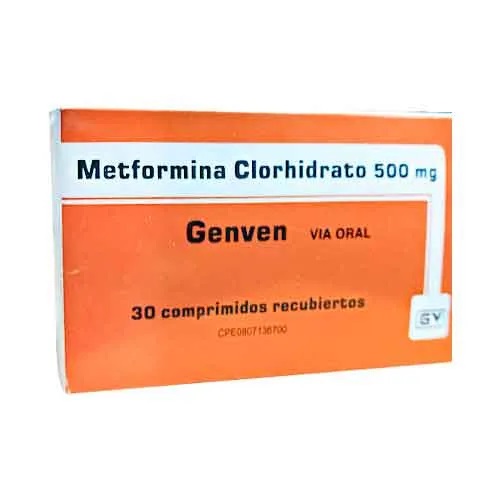 METFORMINA CLORHIDRATO 500MG X 30COMP GENVEN