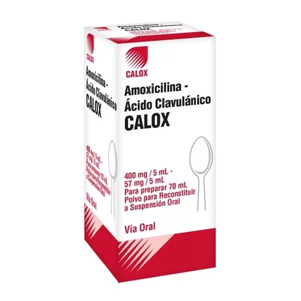 AMOXICILINA ACID CLAV 400MG 57MG 5ML X 70ML SUSP PED CALOX