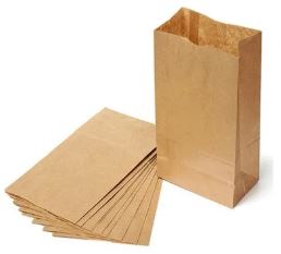 BOLSA CMF3 X 50UND FONDO CUADRADO PAPEL MARRON