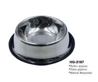 PLATO P/MASCOTA ACERO 26CM HG-2186