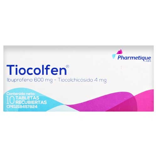 TIOCOLFEN 600MG 4MG X 10TAB PHARMETIQUE