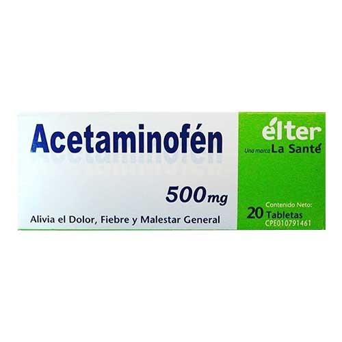 ACETAMINOFEN 500MG X 20TAB LA SANTE