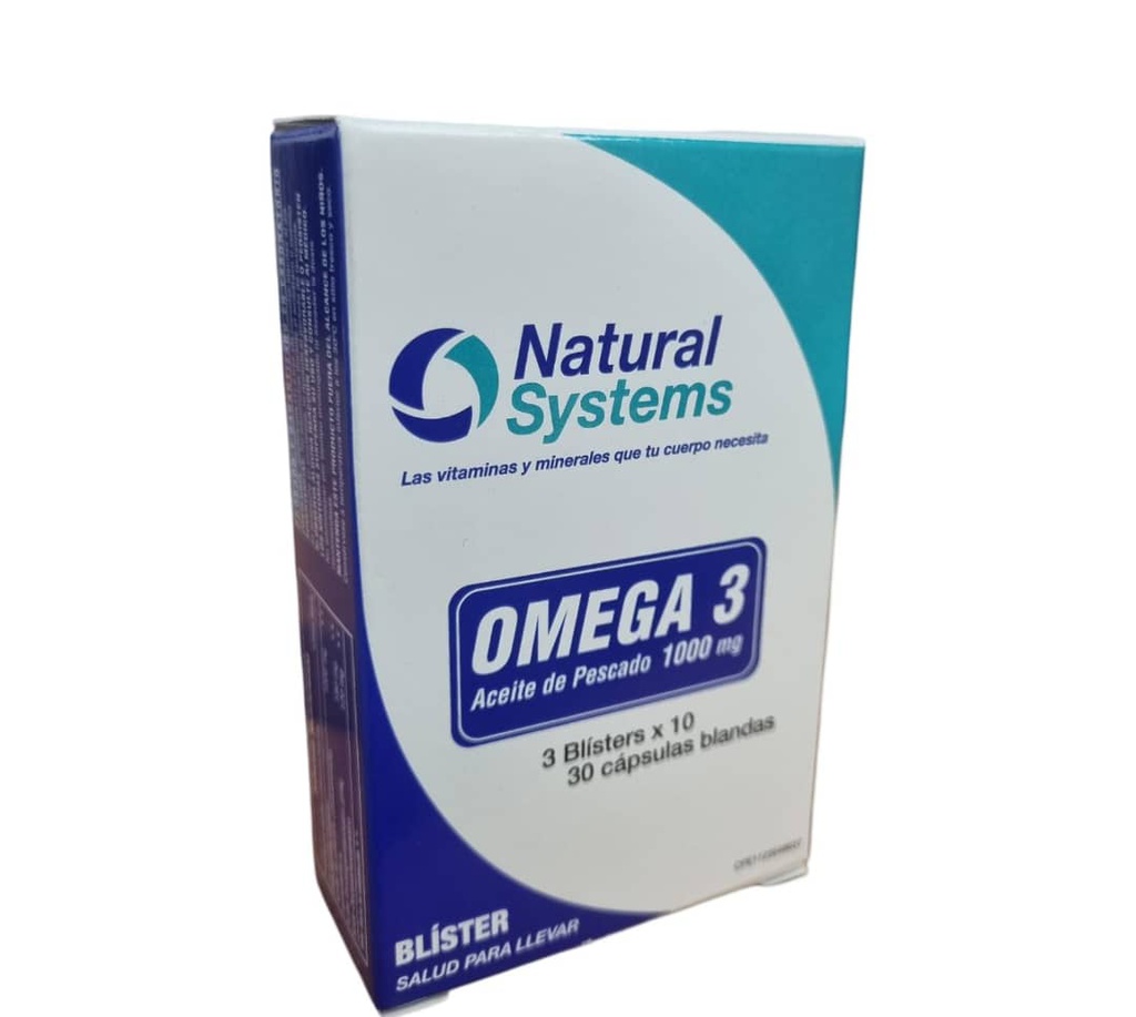 OMEGA 3 1000MG X 30CAPS NATURAL SYSTEMS
