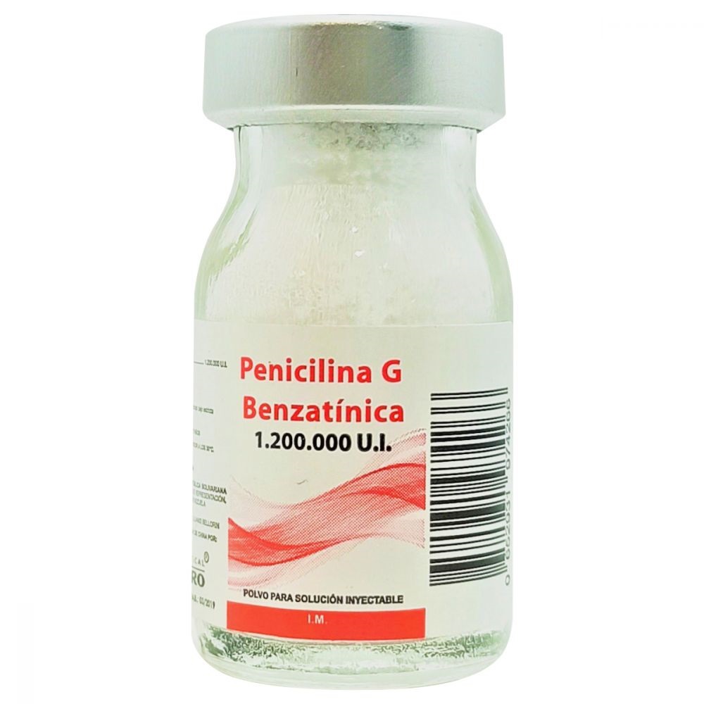 PENICILINA G BENZATINICA 1.200.000UI POLVO P/SOLUC INYEC DPT