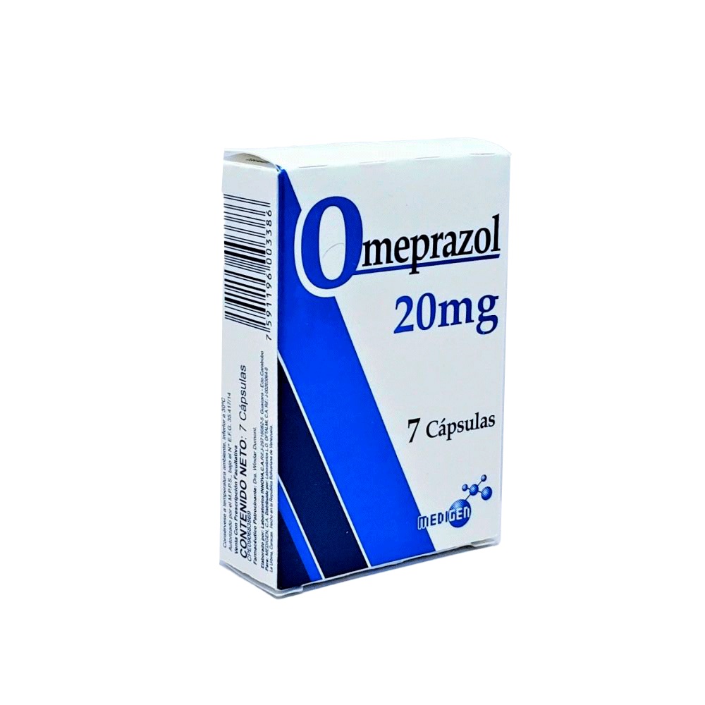 OMEPRAZOL 20MG X 7CAPS MEDIGEN