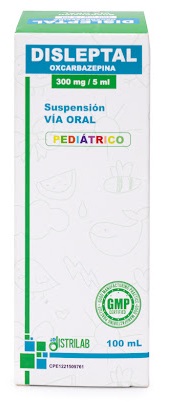 DISLEPTAL OXCARBAZEPINA SUSP PED 100ML DISTRILAB