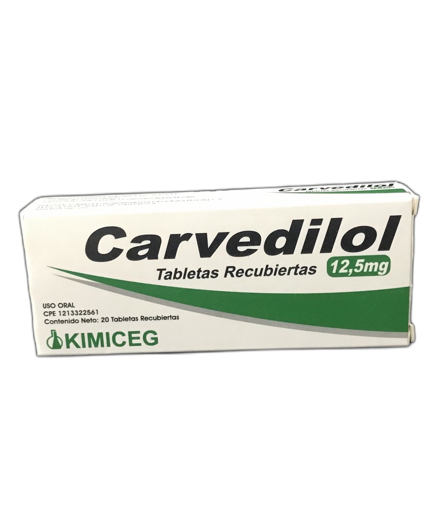 CARVEDILOL 12,5MG X 20TAB KIMICEG
