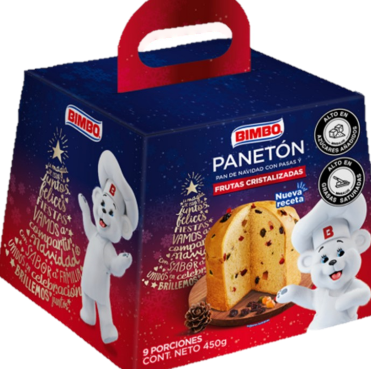 PANETTON BIMBO 450GR DE FRUTAS