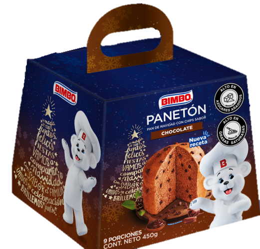 PANETTON BIMBO 450GR DE CHOCOLATE