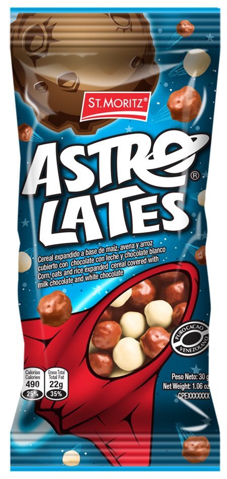 GRAGEAS DE CHOCOLATE ST MORITZ 60GR ASTROLATE