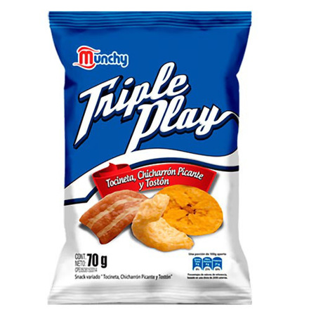 MIX DE TOSTON MUNCHY 70GR TRIPLE PLAY