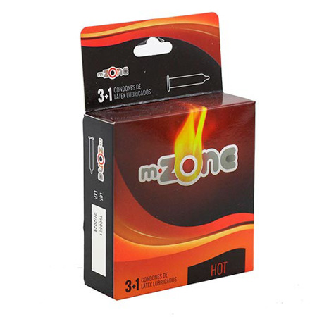 PRESERVATIVO MZONE 4UND LATEX HOT