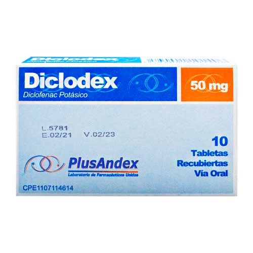 DICLODEX 50MG X 10TAB PLUSANDEX