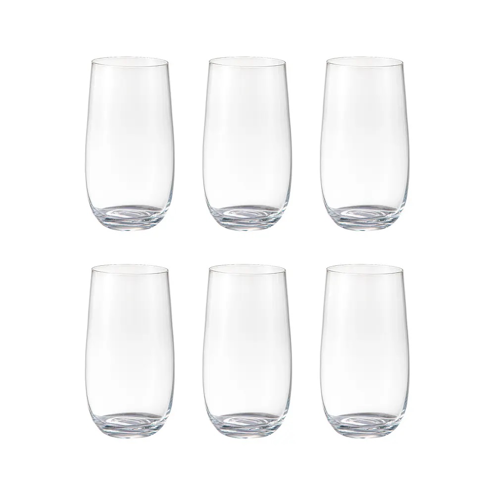 SET DE 6 VASOS DE VIDRIO