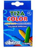 TIZA LA NIEVE 10UND COLORES SURT