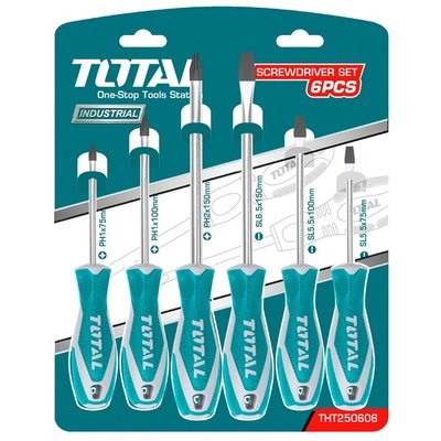 JUEGO DE DESTORNILLADORES TOTAL 6 PZAS