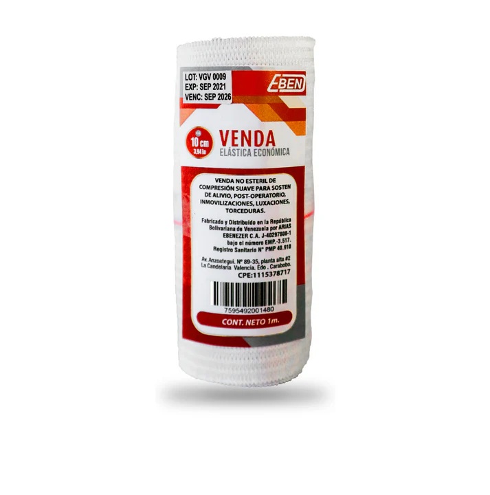 VENDA ELASTICA 10CM ECONOMICA EBEN