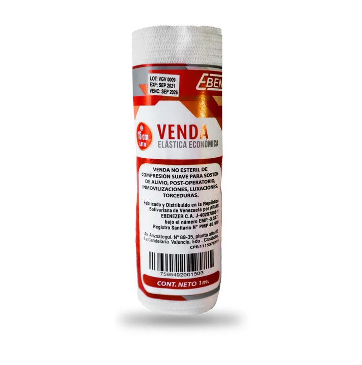 VENDA ELASTICA 15CM ECONOMICA EBEN
