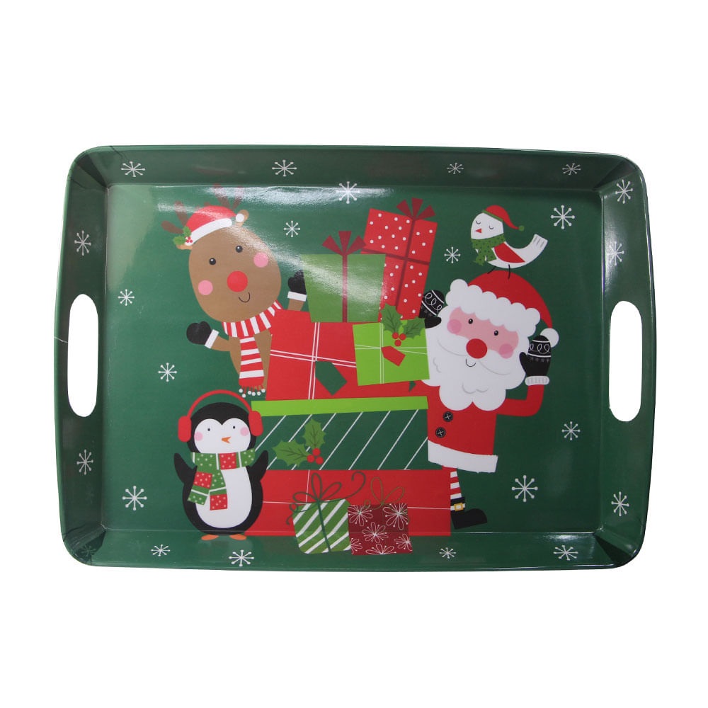 BANDEJA DE PASAPALOS NAVIDAD RECTANGULAR