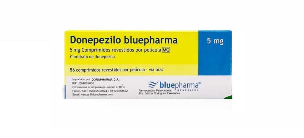 DONEPEZILO 5MG X 56COMPRIMIDOS BLUEPHARMA