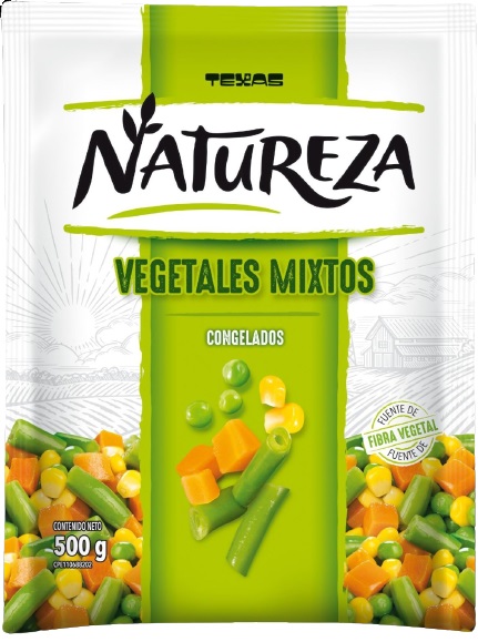 VEGETALES NATUREZA 500GR MIXTOS CONGELADOS