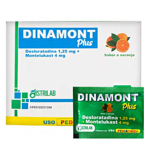 DINAMONT PLUS 1,25MG/4MG CAJA 20 SOBRES DISTRILAB