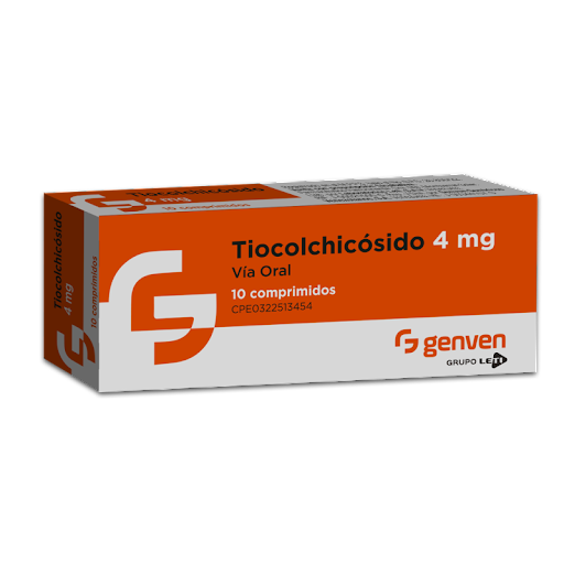 TIOCOLCHICOSIDO 4MG X 10 COMP GENVEN